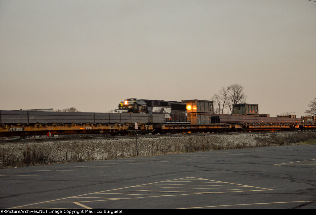 PTTX Flat Car with steel beams